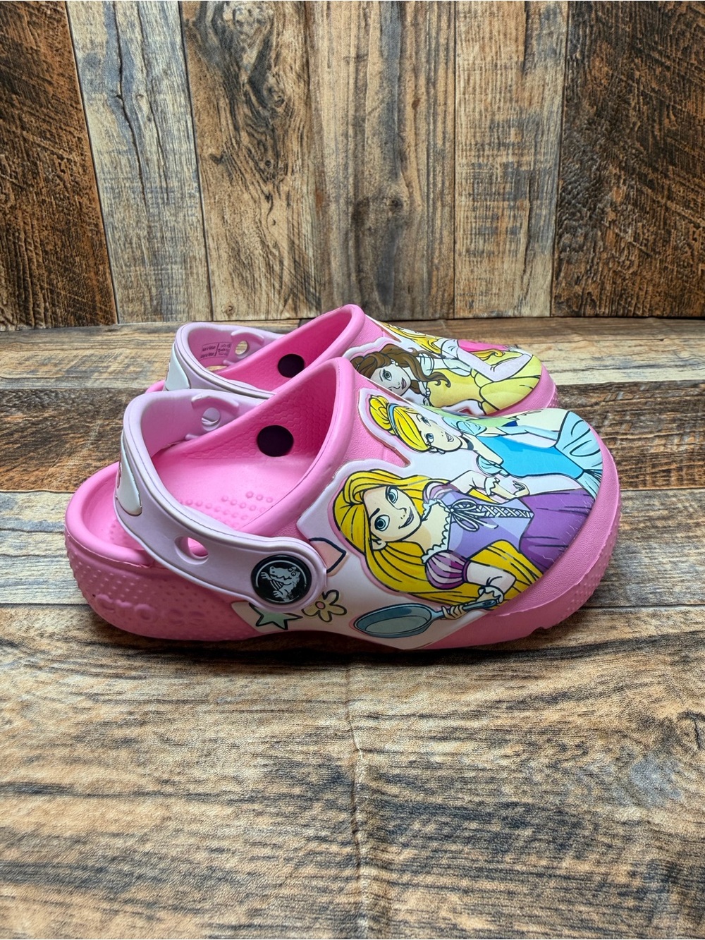 Crocs Classic Disney Princess Sandals Clogs Kids Size 8 Mulan Snow White Aurora